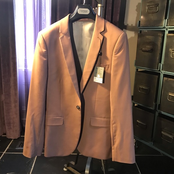 topman pink blazer